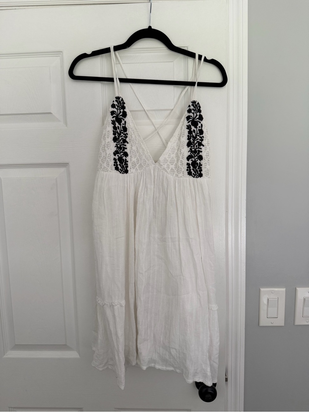 l*space Ivory Tie-Waist Sheer Beach Cover